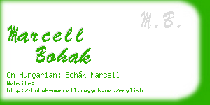 marcell bohak business card