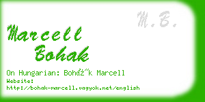 marcell bohak business card